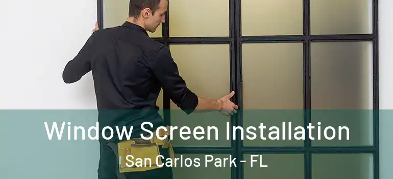 Window Screen Installation San Carlos Park - FL